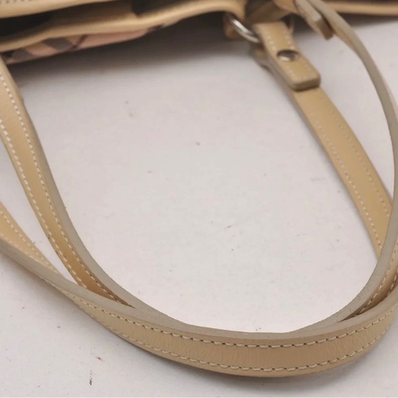 Authentic Burberry Blue Label Tote Handbag Nylon Pink - Picture 2 of 8